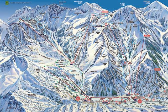 Trail Map of Alta Ski Area