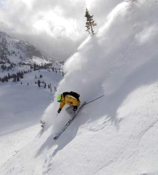 Skiing at Snowbird