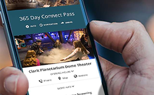 Visit Salt Lake Connect Pass on smartphone