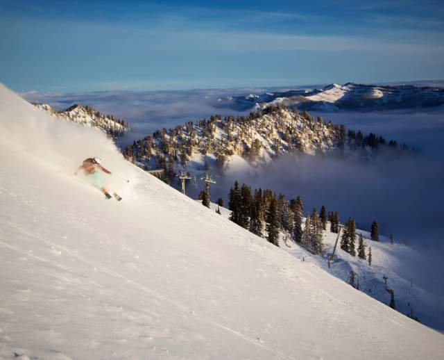 McKenna Peterson Skiing at Brighton Resort