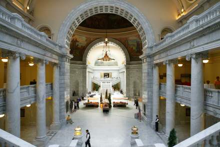 Inside the Utah State Capitol Building Rotunda