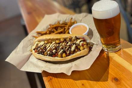 Vegetarian Turkish Sandwich at Hopkins Brewery