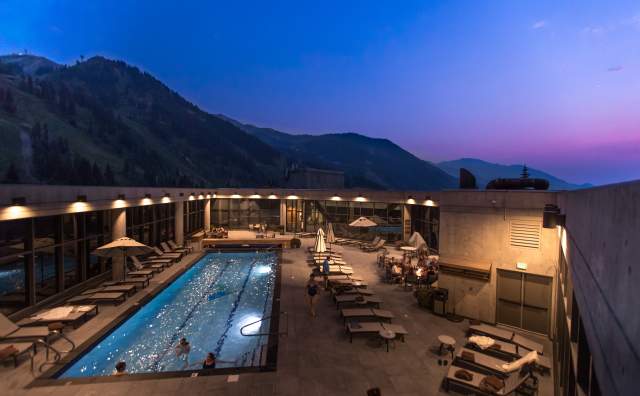 Enjoy the Sunset From Snowbird's Cliff Spa