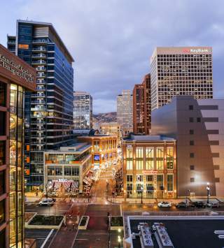 Downtown Salt Lake at Night