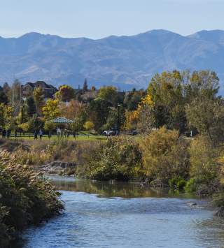 The Jordan River Parkway in Salt Lake