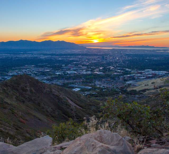 Scenic Sunset from Living Room Hike