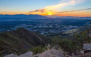 Scenic Sunset from Living Room Hike