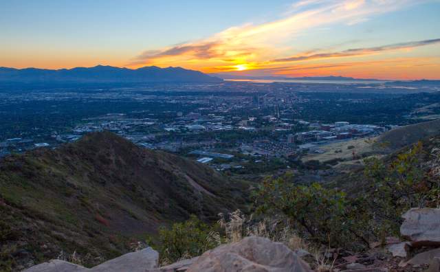 Scenic Sunset from Living Room Hike