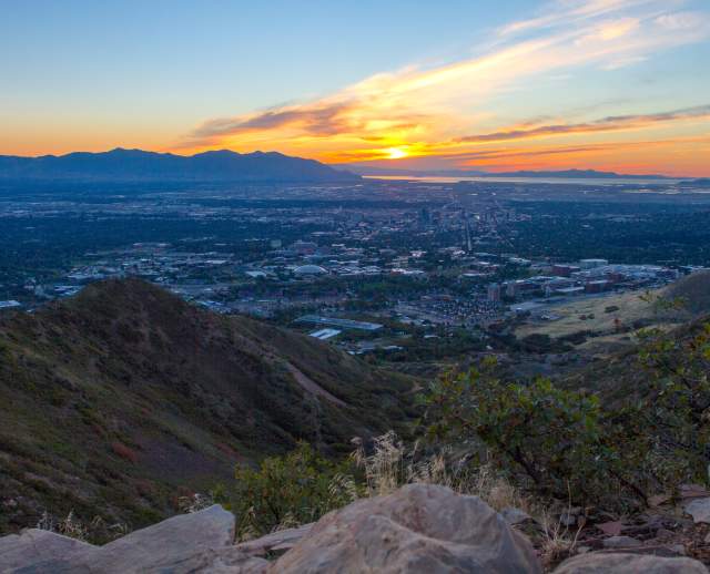Scenic Sunset from Living Room Hike