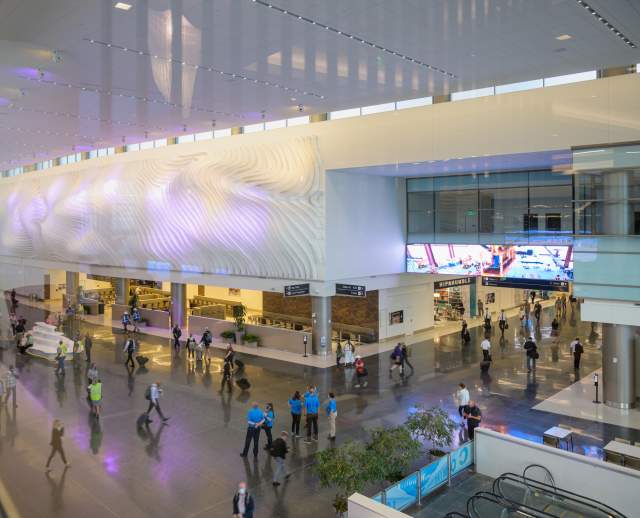 Plaza in the Salt Lake City International Airport