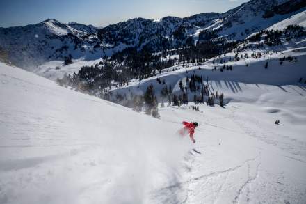 Skier at Alta Ski Resort