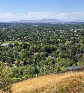 Wide shot of the Valley