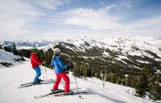 People Skiing at Brighton Resort