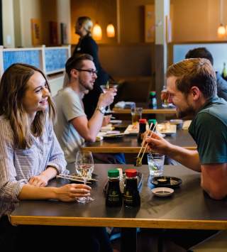 Couple Dining at Tsunami