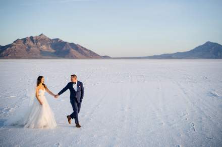 Wedding Couple Salt Flats