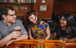 Friend's Drinking at Bar