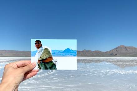 The Bonneville Salt Flats double as another planet in Independence Day, when Will Smith drags an alien through the white landscape.