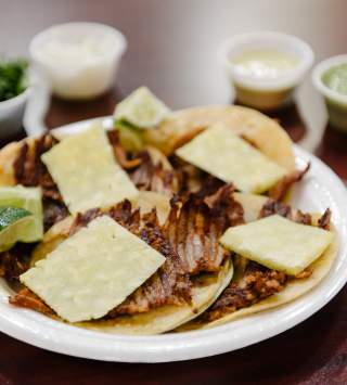Food at Jugos y Tortas El Morelense