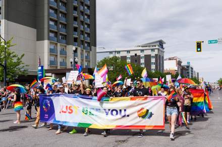 Participants at the 2022 Utah Pride Parade