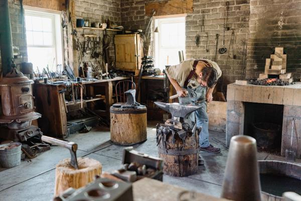 Blacksmith at This Is The Place Heritage Park