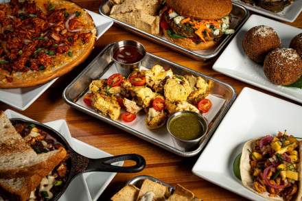 Image of a variety of vegan and vegetarian food at Zest SLC