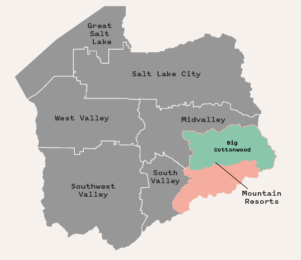Big Cottonwood Neighborhood map